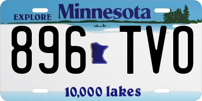 MN license plate 896TVO