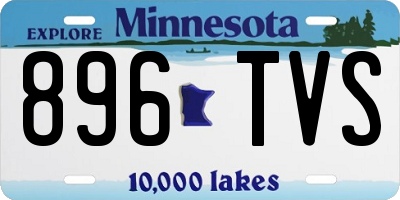 MN license plate 896TVS