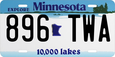 MN license plate 896TWA