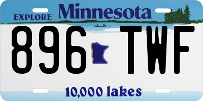 MN license plate 896TWF