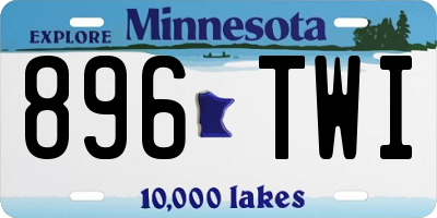 MN license plate 896TWI
