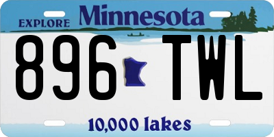 MN license plate 896TWL