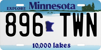 MN license plate 896TWN