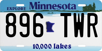 MN license plate 896TWR
