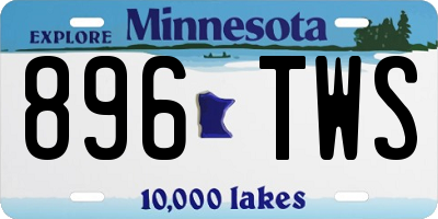 MN license plate 896TWS