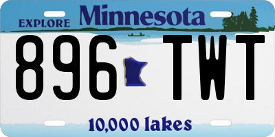 MN license plate 896TWT