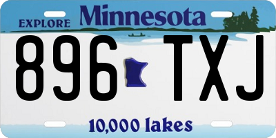 MN license plate 896TXJ