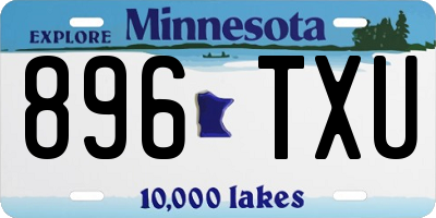 MN license plate 896TXU