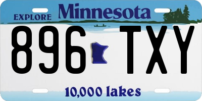 MN license plate 896TXY