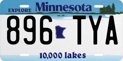 MN license plate 896TYA