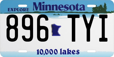 MN license plate 896TYI