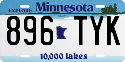 MN license plate 896TYK