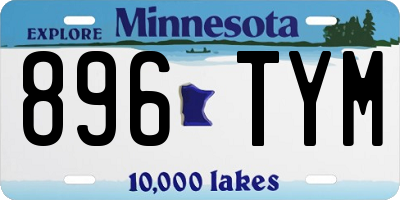 MN license plate 896TYM