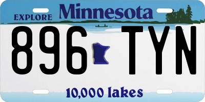 MN license plate 896TYN