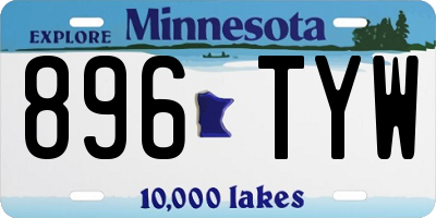 MN license plate 896TYW