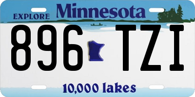 MN license plate 896TZI