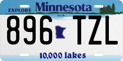 MN license plate 896TZL