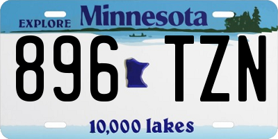 MN license plate 896TZN