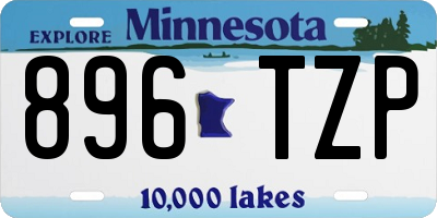 MN license plate 896TZP