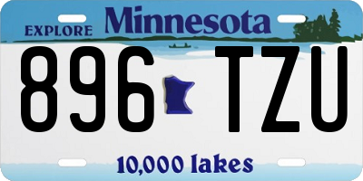 MN license plate 896TZU