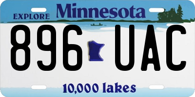 MN license plate 896UAC