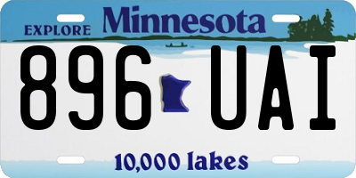 MN license plate 896UAI