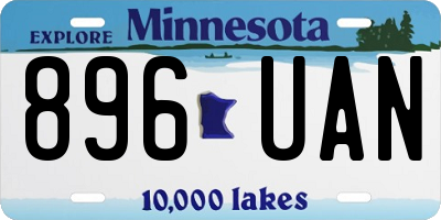 MN license plate 896UAN