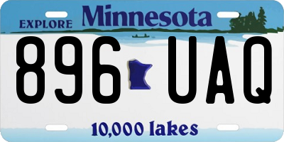 MN license plate 896UAQ