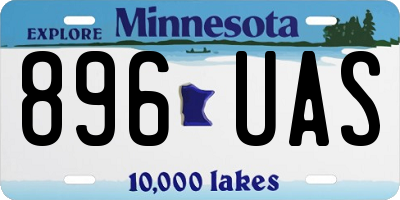 MN license plate 896UAS