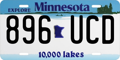 MN license plate 896UCD