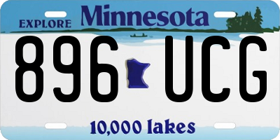 MN license plate 896UCG