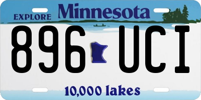 MN license plate 896UCI