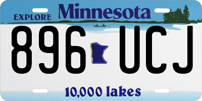 MN license plate 896UCJ