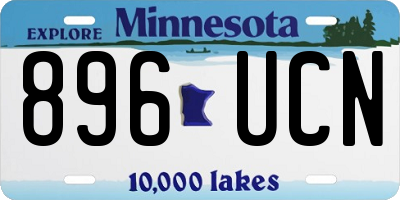 MN license plate 896UCN