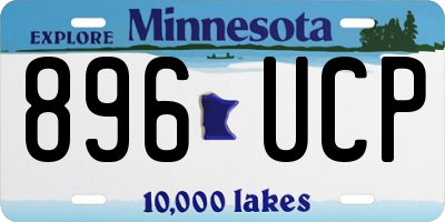 MN license plate 896UCP
