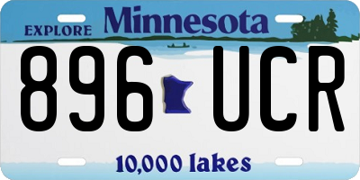 MN license plate 896UCR