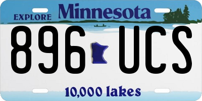 MN license plate 896UCS