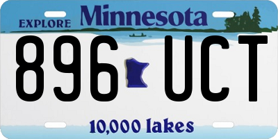 MN license plate 896UCT