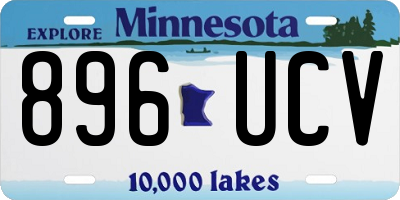 MN license plate 896UCV