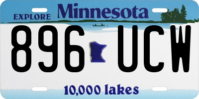 MN license plate 896UCW