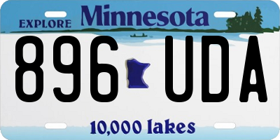 MN license plate 896UDA
