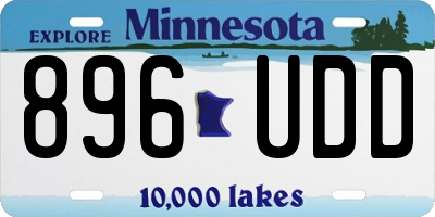 MN license plate 896UDD