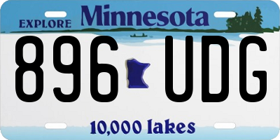 MN license plate 896UDG