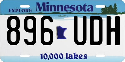 MN license plate 896UDH