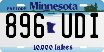 MN license plate 896UDI