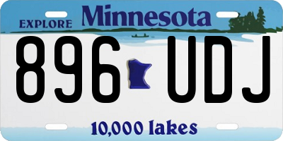 MN license plate 896UDJ