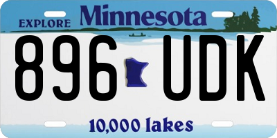 MN license plate 896UDK