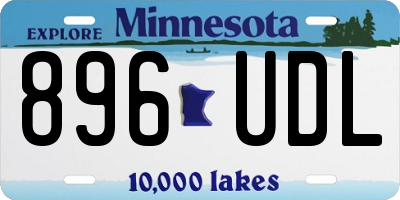 MN license plate 896UDL