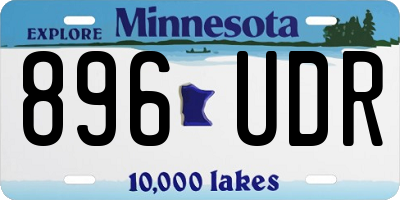 MN license plate 896UDR