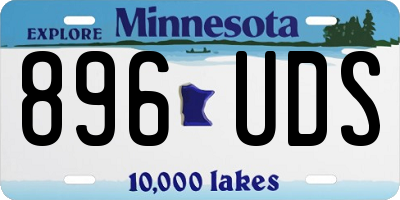 MN license plate 896UDS